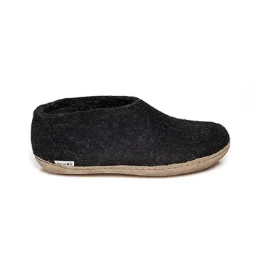 Glerups Glerups Felt Shoe With Leather Sole