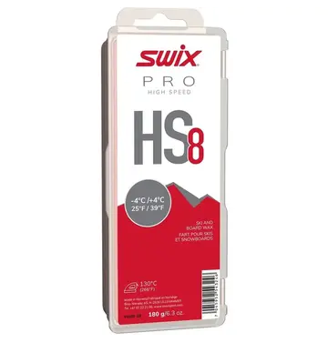 Swix Swix HS8 Red -4C to 4C Glide Wax, 60g