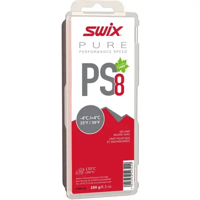 Swix Swix PS8 Red -4C to 4C Glide Wax, 180g