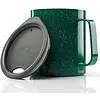 GSI GSI Glacier Stainless 15oz Camp Cup, Green Speckle