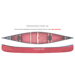 Trailhead Canoes Trailhead Canoes Prospector 16 Kevlar Lite / Vinyl Trim Two-Tone Green 2023