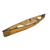 Clipper Canoe Clipper Canoe Tripper-S 16'6" Ultralight Kevlar Clear Black Trim