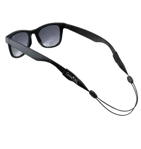 Cablz Cablz Zipz 12" XL Ends Adjustable Eyewear Retainer, Black