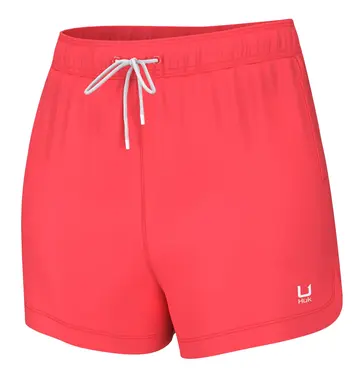 Huk Huk Pursuit Volley Swim Shorts 3.5" Women's