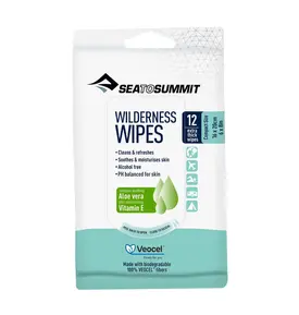 Sea to Summit Sea to Summit Wilderness Wipes, Compact 6 x 8, 12-wipes