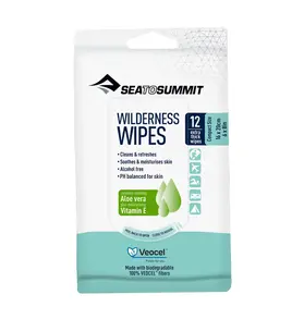 Sea to Summit Sea to Summit Wilderness Wipes, Compact 6 x 8, 12-wipes