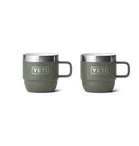 Yeti Yeti Rambler 6oz Stackable Mug 2 Pack, Camp Green