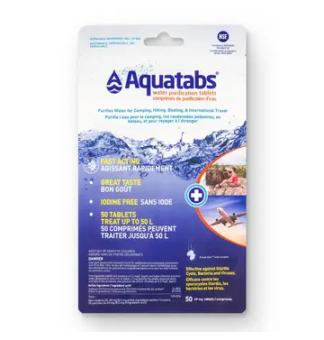 Aquatab Aquatab Tablets, Pack of 50, 1L Tabs