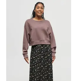 Ten Tree Ten Tree Oversized Cropped Crew Women's