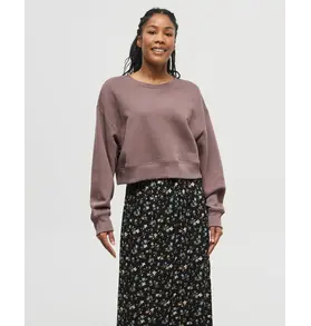 Ten Tree Ten Tree Oversized Cropped Crew Women's