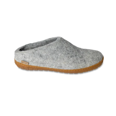 Glerups Felt Slipper With Rubber Sole