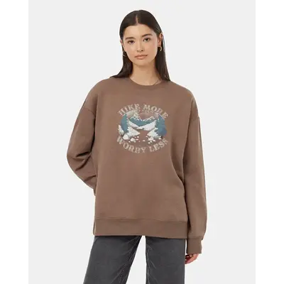 Ten Tree Hike More Oversized Crew Women's