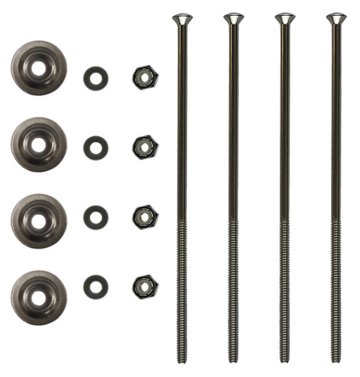 Trailhead Trailhead Canoe Seat Bolt Kit 6-Inch Stainless Steel Large Flange Washer 4-Pack