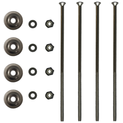 Trailhead Canoe Seat Bolt Kit 6-Inch Stainless Steel Large Flange Washer 4-Pack