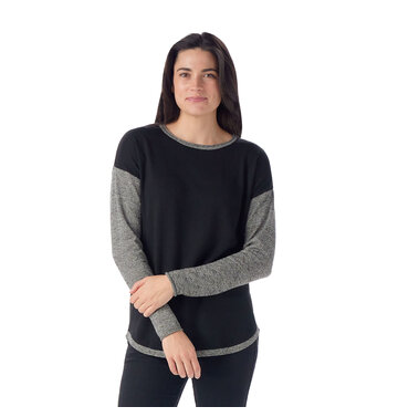Smartwool Smartwool Shadow Pine Colorblock  Crew Sweater Women's