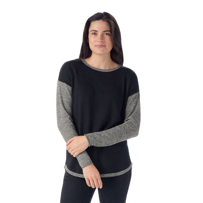 Smartwool Shadow Pine Colorblock  Crew Sweater Women's