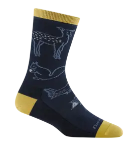 Darn Tough Darn Tough Woodland Creatures No-Cushion Lightweight Lifestyle Crew Sock Women's 1678
