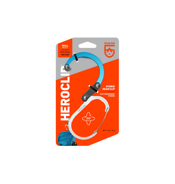 Gear Aid Heroclip Carabiner Hook Clip - Small Blue