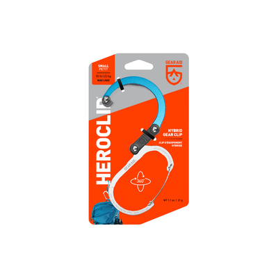 Heroclip Carabiner Hook Clip - Small Blue
