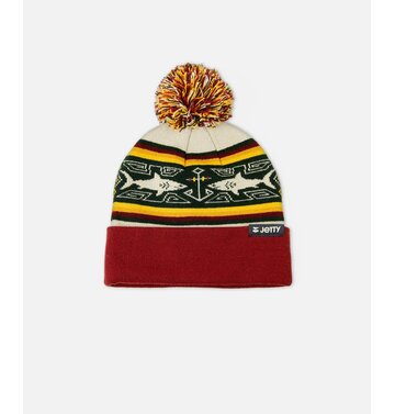 Jetty Jetty Sharky Logo Beanie Heather Stone OS