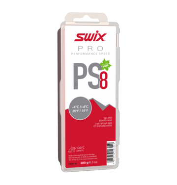 Swix Swix PS8 Red -4C to 4C Glide Wax, 180g