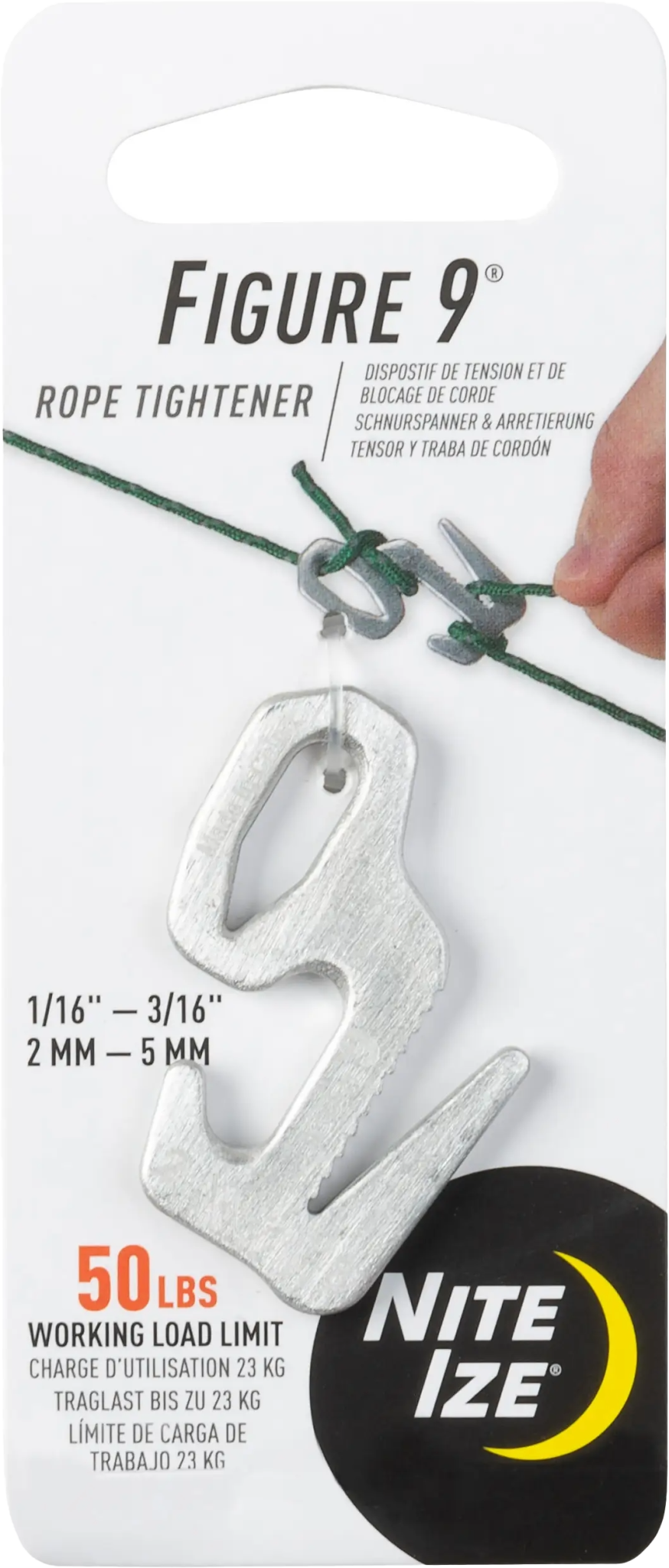 F9S-02-09 - NITE IZE Figure 9 Rope Tightener - Small - Aluminum