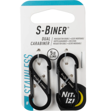 Nite Ize Nite Ize S-Biner #1 2 Pack, Stainless