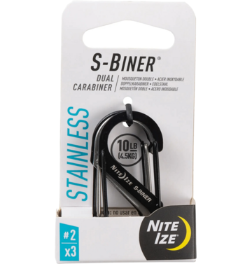 Nite Ize Nite Ize S-Biner #2 Stainless Steel 3-Pack