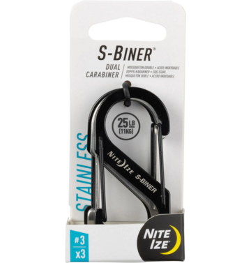 Nite Ize Nite Ize S-Biner #3 Stainless Steel 3-Pack