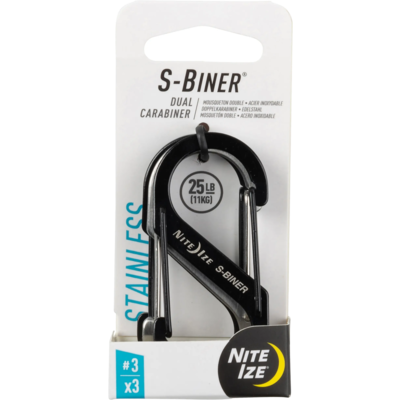 Nite Ize S-Biner #3 Stainless Steel 3-Pack