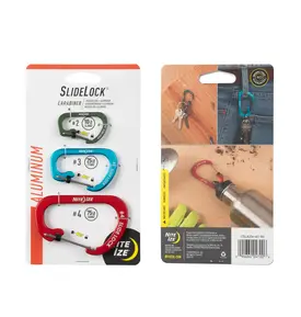 Nite Ize Nite Ize Slidelock Carabiner Aluminum 3 Pack
