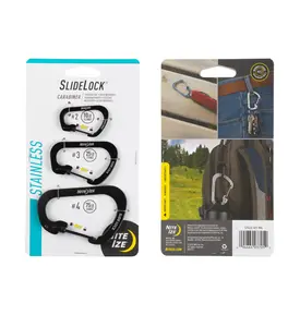 Nite Ize Nite Ize Slidelock Carabiner Stainless Steel 3 Pack