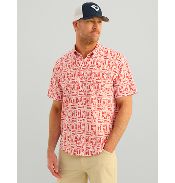 Huk Huk Kona  Short Sleeve Button-Down Shirt Men's