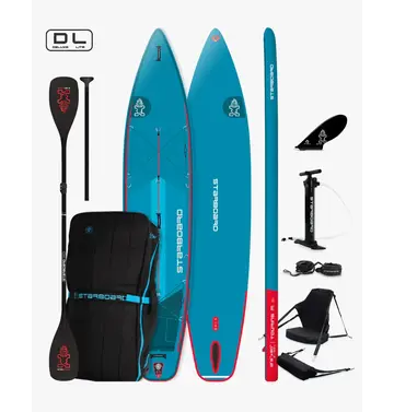 Starboard SUP Starboard 12'6" X 30" Touring Deluxe Lite Inflatable SUP with Kayak Set