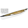 Clipper Canoe Mackenzie 20' UL w/ Black Trim & Additional Wood Web Seat