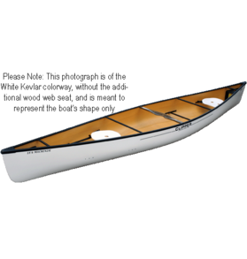 Clipper Canoe Clipper Canoe Mackenzie 18'6" Ultralight w/ Black Trim & Two Wood Web Seat