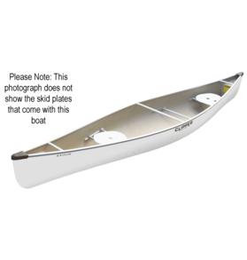 Clipper Canoe Clipper Canoe Ranger 16' Fiberglass, White with Skid Plates Installed