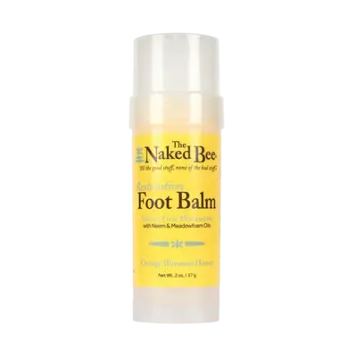 The Naked Bee Foot Balm Orange Blossom Honey Restoration, 2 oz.