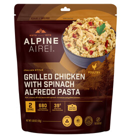 AlpineAire Foods AlpineAire Grilled Chicken with Spinach Alfredo - Two Servings