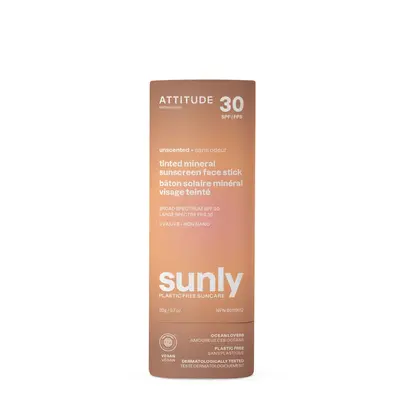 Sunly Tinted Mineral Sunscreen Face Stick SPF 30 Unscented