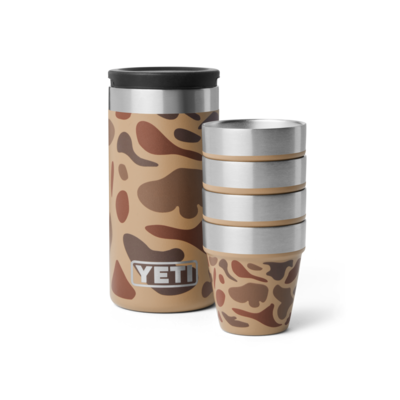 Yeti Shot Glasses With Carrying Case Wetlands Camo
