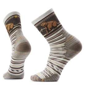 Smartwool Smartwool Hike Targeted Cushion Bear Stripe Mid Crew Sock Men's 2880