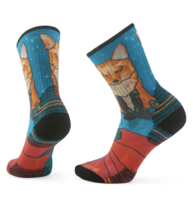 Smartwool Smartwool Targeting Cushion Geo Fox Print Hike Crew Sock Women's 2687
