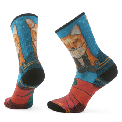 Smartwool Targeting Cushion Geo Fox Print Hike Crew Sock Women's 2687