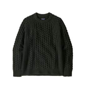 Patagonia Patagonia Recycled Wool-Blend Cable Knit Crewneck Sweater Men's