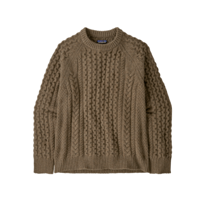 Patagonia Recycled Wool-Blend Cable Knit Crewneck Sweater Men's