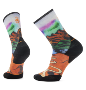 Smartwool Smartwool Targeted Cushion Trail Run Singletrack Print Crew Socks 2267