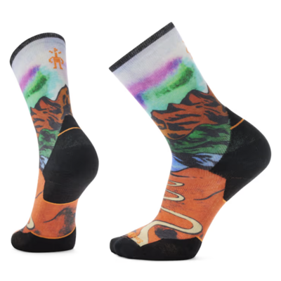Smartwool Targeted Cushion Trail Run Singletrack Print Crew Socks 2267