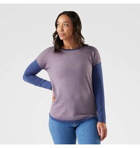 Smartwool Smartwool Shadow Pine Colorblock  Crew Sweater Women's