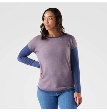 Smartwool Smartwool Shadow Pine Colorblock  Crew Sweater Women's